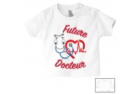 Tee-shirt de bébé futur militaire comme papa