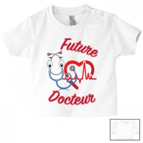 Tee-shirt de bébé futur militaire comme papa