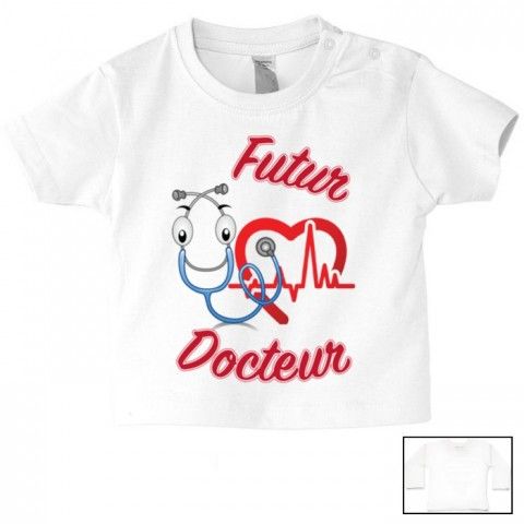 Tee-shirt de bébé futur militaire comme papa