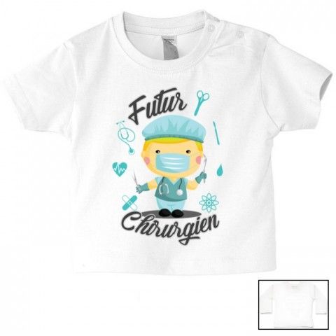 Tee-shirt de bébé futur militaire comme papa