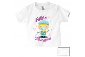 Tee-shirt de bébé futur militaire comme papa