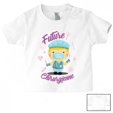 Tee-shirt de bébé futur militaire comme papa