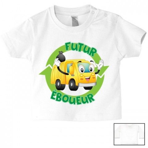 Tee-shirt de bébé futur militaire comme papa