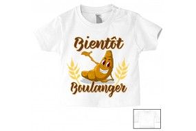 Tee-shirt de bébé futur militaire comme papa