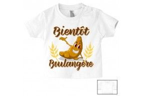 Tee-shirt de bébé futur militaire comme papa