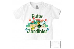 Tee-shirt de bébé futur militaire comme papa