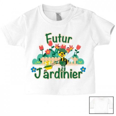 Tee-shirt de bébé futur militaire comme papa