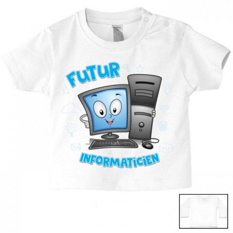 Tee-shirt de bébé futur militaire comme papa