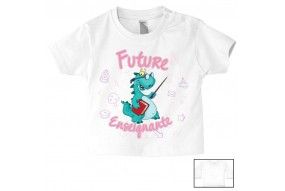 Tee-shirt de bébé futur militaire comme papa