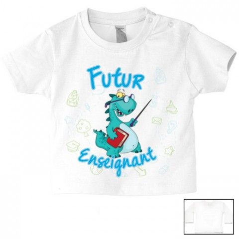 Tee-shirt de bébé futur militaire comme papa