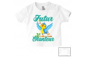 Tee-shirt de bébé futur militaire comme papa