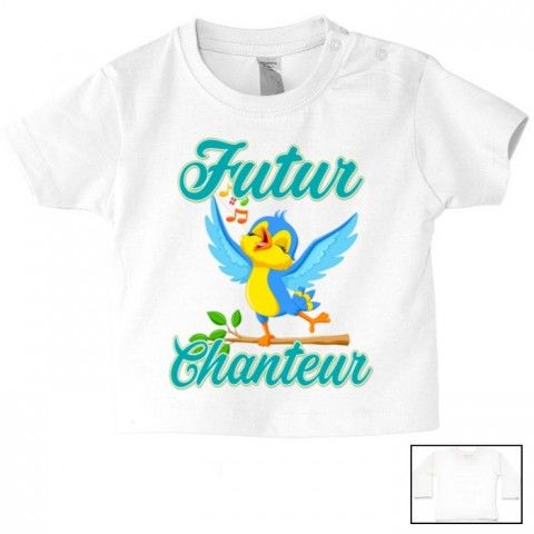 Tee-shirt de bébé futur militaire comme papa