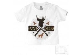 Tee-shirt de bébé futur militaire comme papa