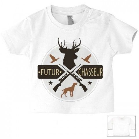 Tee-shirt de bébé futur militaire comme papa