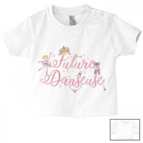 Tee-shirt de bébé futur militaire comme papa