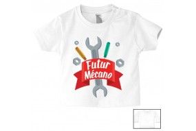 Tee-shirt de bébé futur militaire comme papa