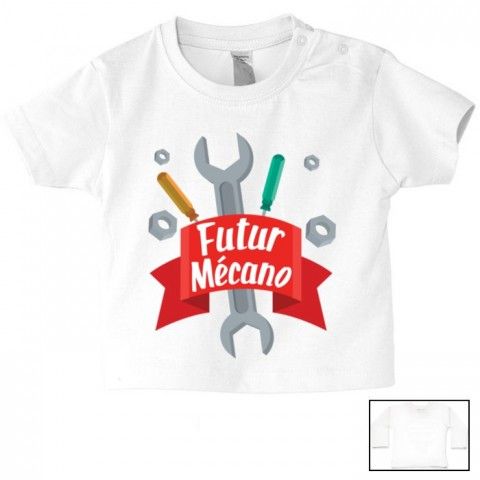 Tee-shirt de bébé futur militaire comme papa