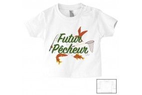 Tee-shirt de bébé futur militaire comme papa