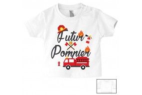 Tee-shirt de bébé futur militaire comme papa