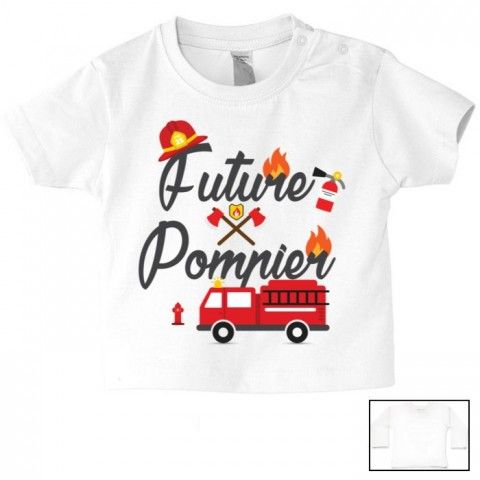 Tee-shirt de bébé futur militaire comme papa