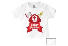 Tee-shirt de bébé futur militaire comme papa