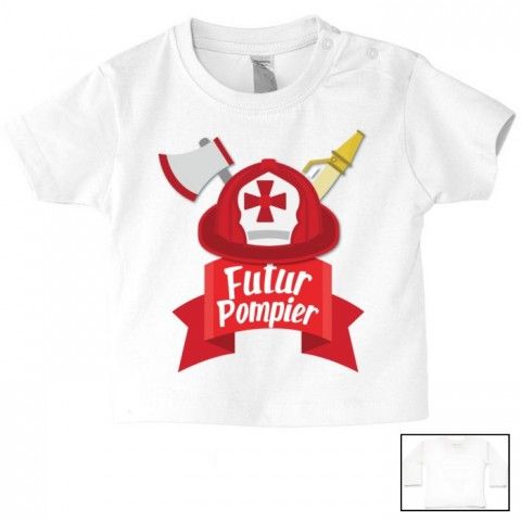 Tee-shirt de bébé futur militaire comme papa