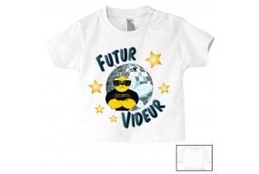 Tee-shirt de bébé futur militaire comme papa