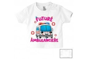 Tee-shirt de bébé futur militaire comme papa