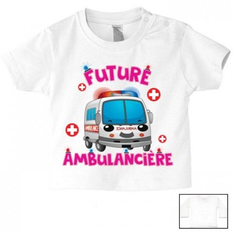 Tee-shirt de bébé futur militaire comme papa