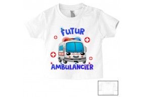 Tee-shirt de bébé futur militaire comme papa