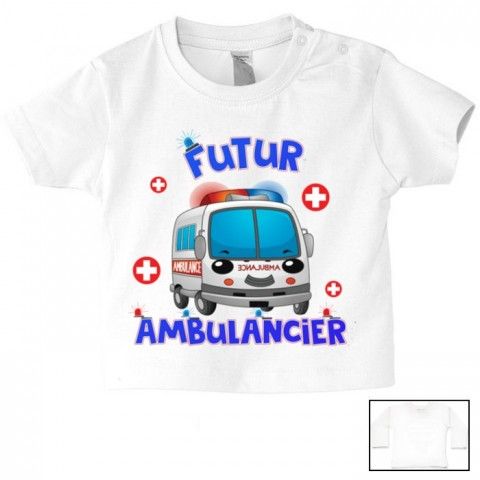 Tee-shirt de bébé futur militaire comme papa