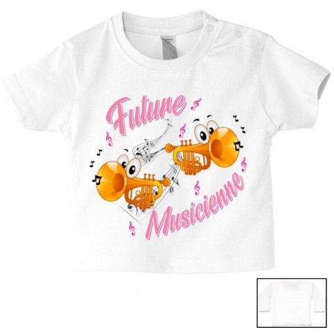 Tee-shirt de bébé futur militaire comme papa