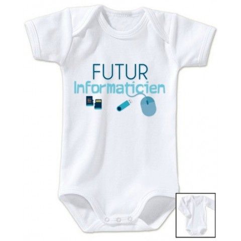 Body de bébé futur pilote d’avion nuages