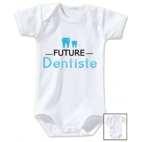 Body de bébé futur dentiste couronne