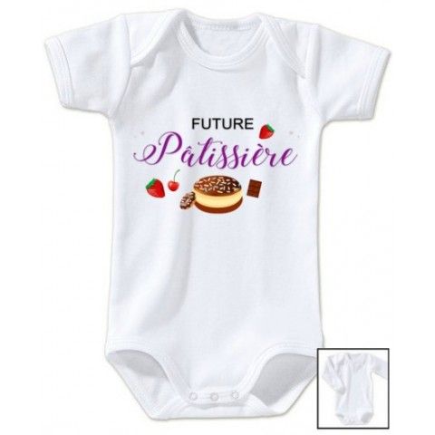 Body de bébé futur pâtissier fruité