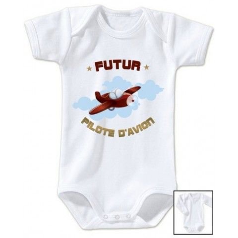 Bavoir de bébé futur militaire comme papa  