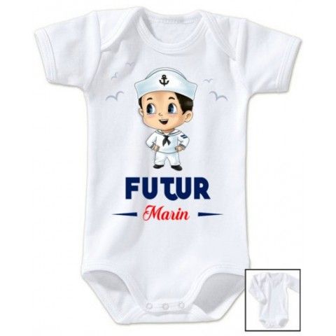 Body de bébé futur marin 