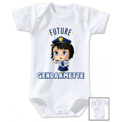 Body de bébé future gendarmette