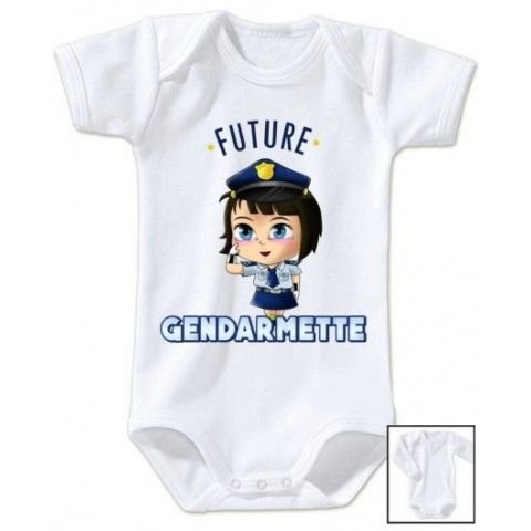 Bavoir de bébé future gendarmette