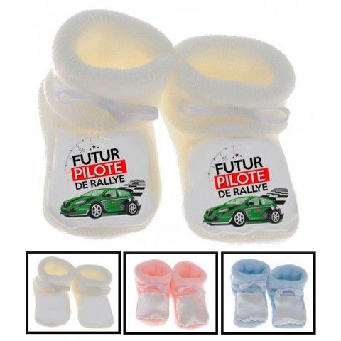 Chaussons de bébé futur pilote de rallye best