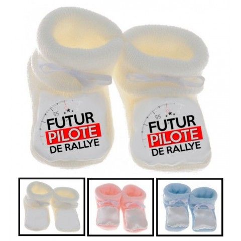 Chaussons de bébé futur pilote de rallye best