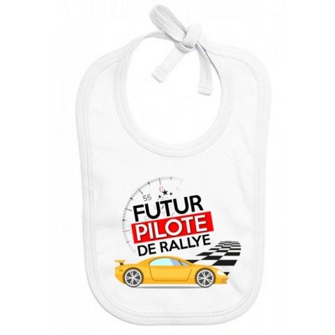 Bavoir de bébé futur pilote de rallye best