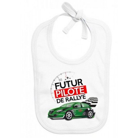 Bavoir de bébé futur pilote de rallye best