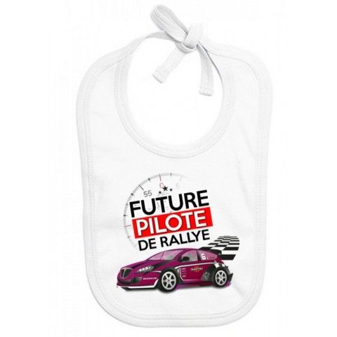 Bavoir de bébé futur pilote de rallye best