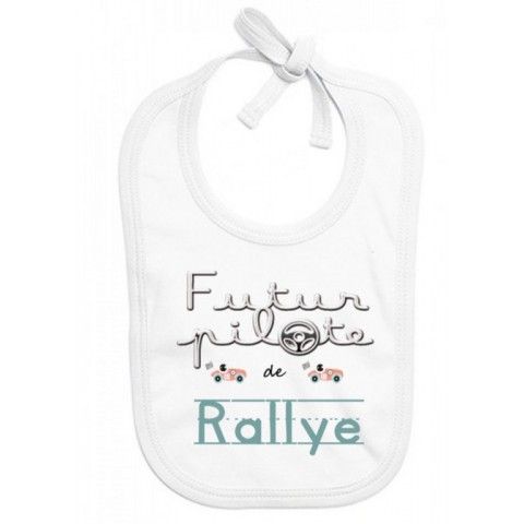 Bavoir de bébé futur pilote de rallye best