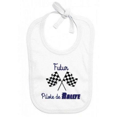 Bavoir de bébé futur pilote de rallye best