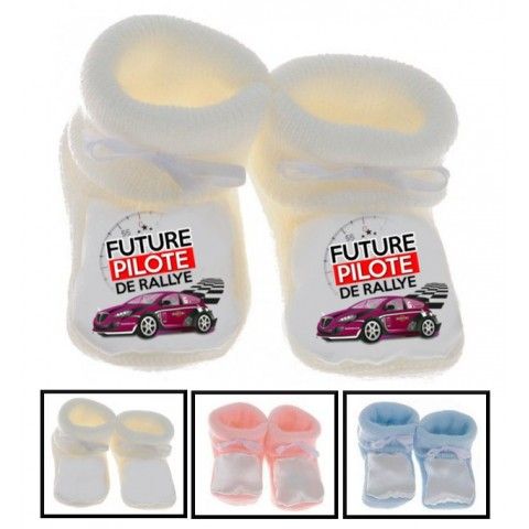 Chaussons de bébé futur pilote de rallye best