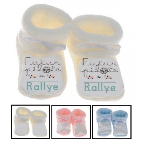 Chaussons de bébé futur pilote de rallye best