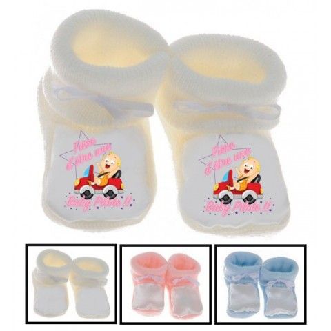 Chaussons de bébé futur carpiste comme papa