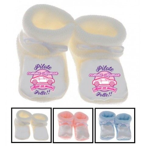 Chaussons de bébé futur carpiste comme papa